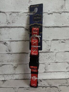 Harry Potter Red Dog Collar Size Medium NWT